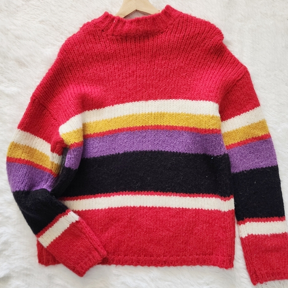 Revolve × Sanctuary NWT Party Stripe‎ Wool Blend Knit Sweater - Picture 7 of 8